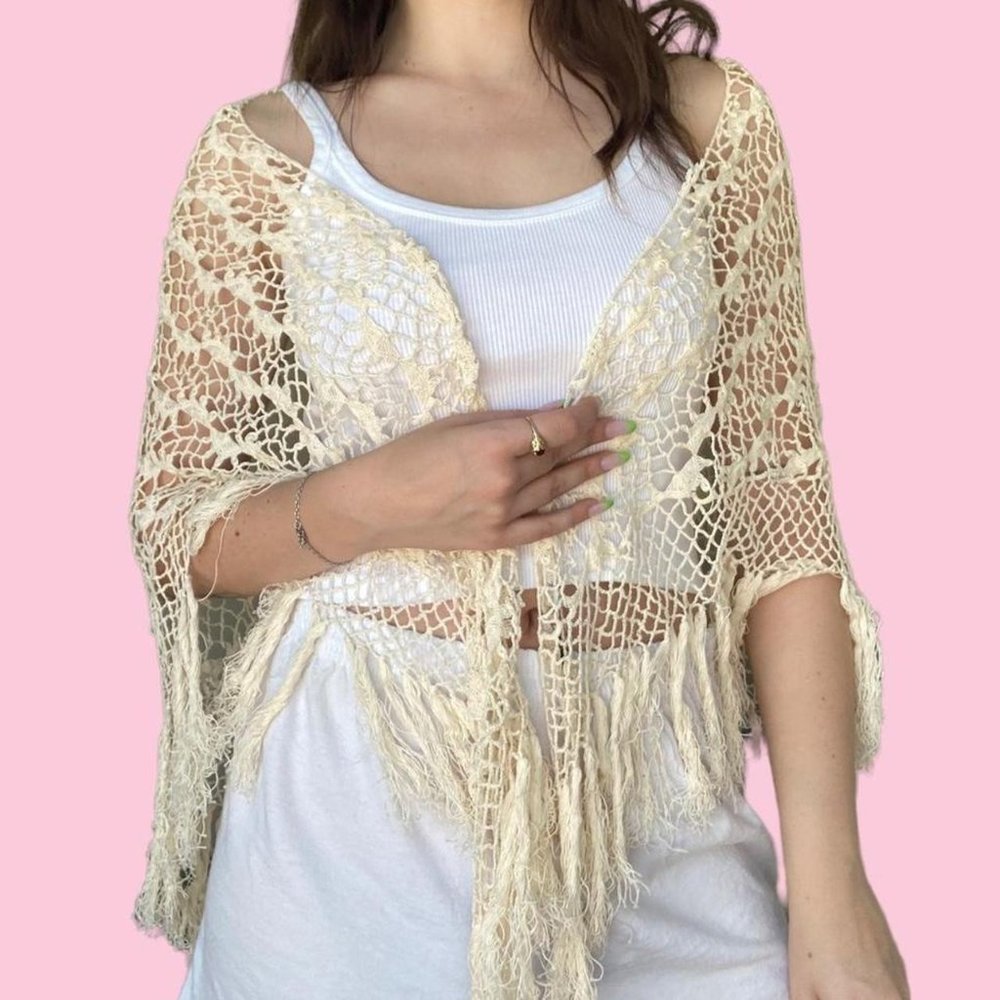 Vintage nannette lepore vintage shawl / poncho